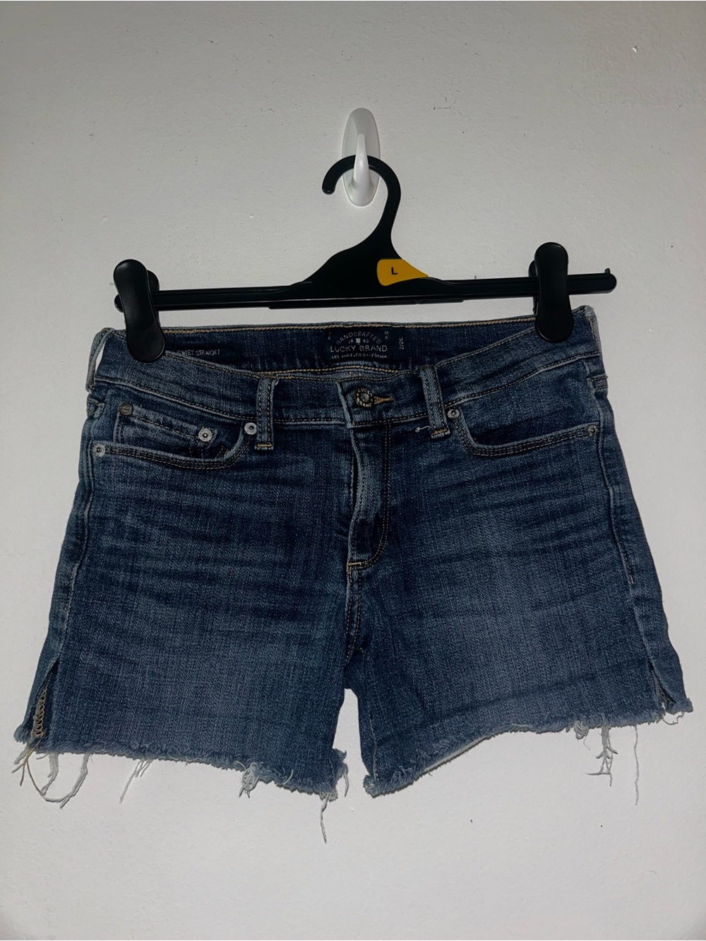 Lucky Brand Women's Dark Blue Denim Cutoff Shorts